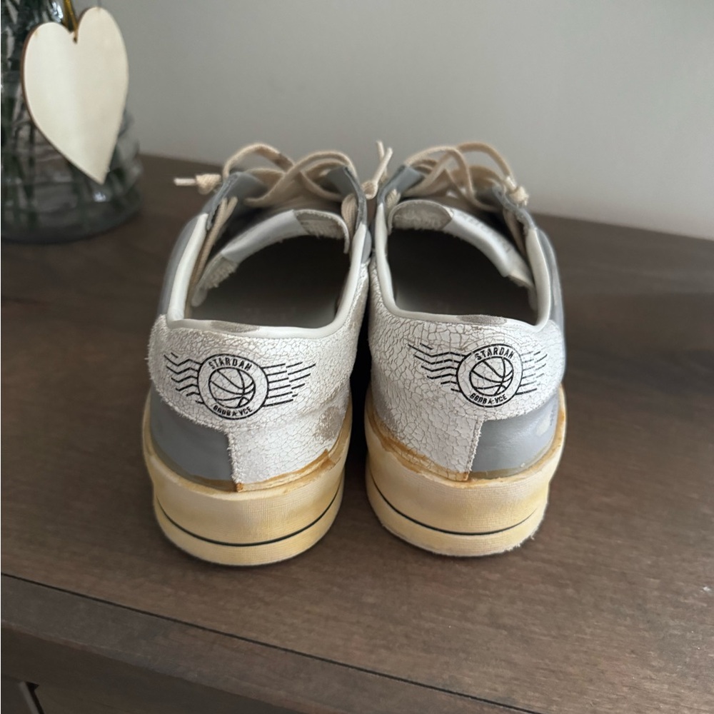 Golden Goose Gray and White Sneakers - Picture 4 of 6